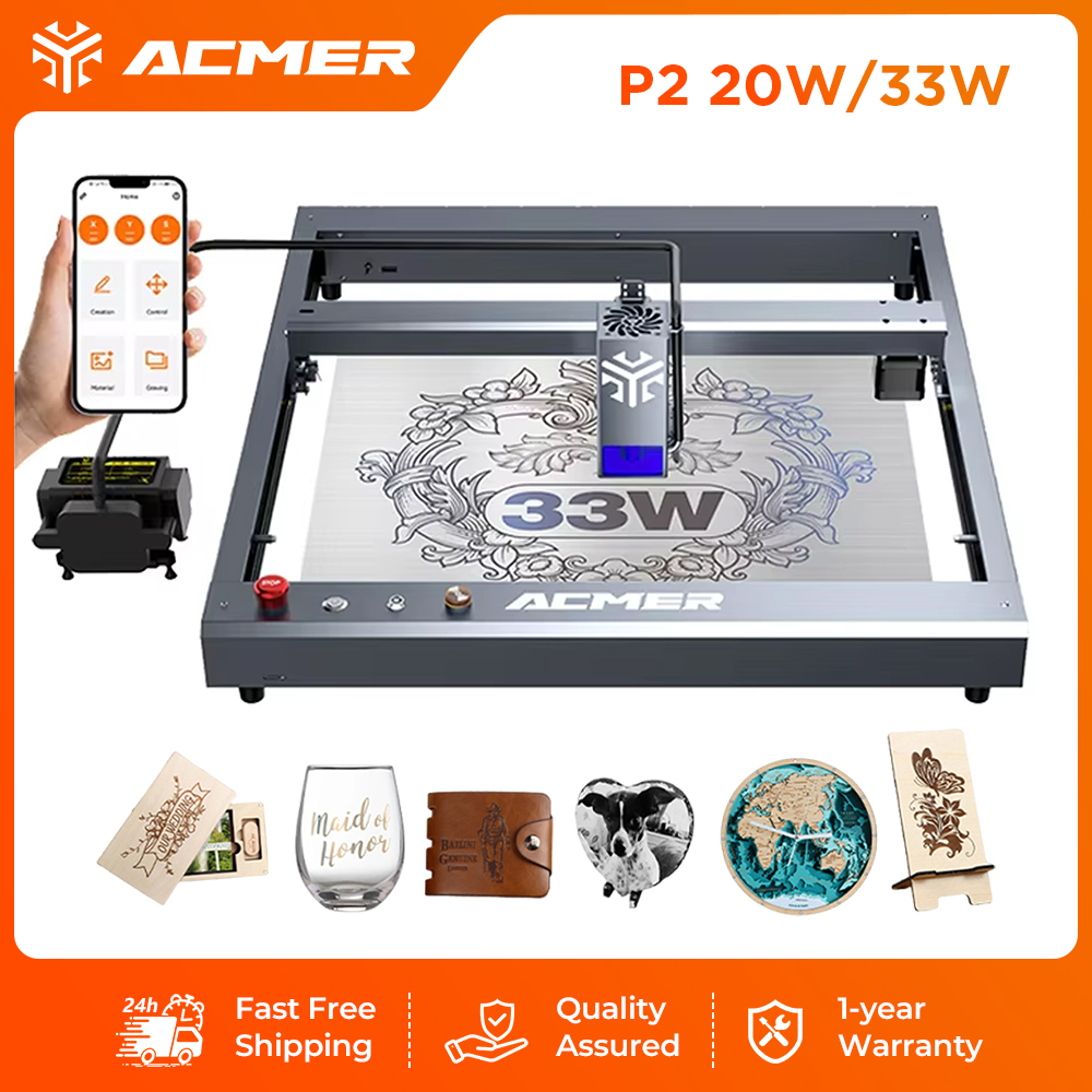 Лазерный гравер и резак ACMER  – обзор и цена Industrial Laser Engraver